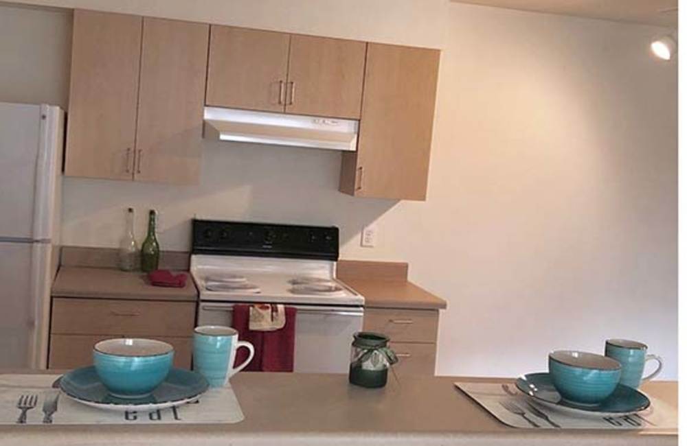 Appliance kitchen at Heron Creek Apartments in Moses Lake, Washington