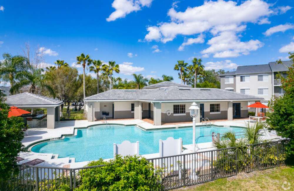 Beautiful swimming pool at Cypress Trace in Brandon, Florida