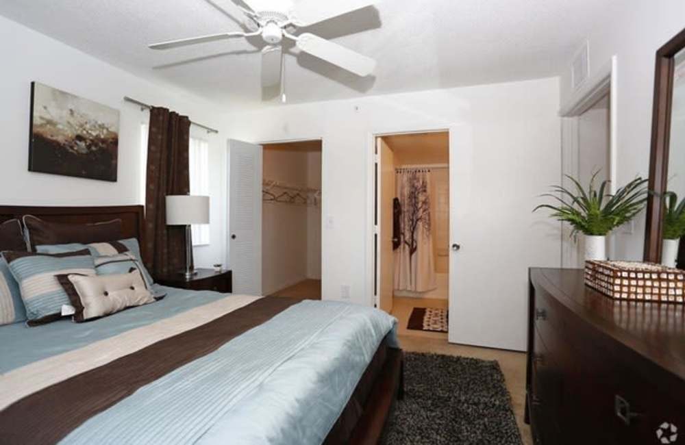 Spacious bedroom at Cypress Trace in Brandon, Florida