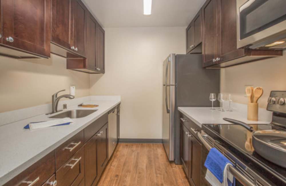 Electric kitchen at Andanté in Seattle, Washington