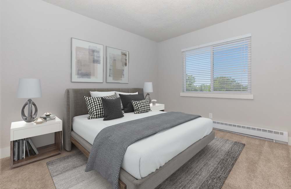 Spacious bedroom at Sedona Ridge Apartments in Colorado Springs, Colorado