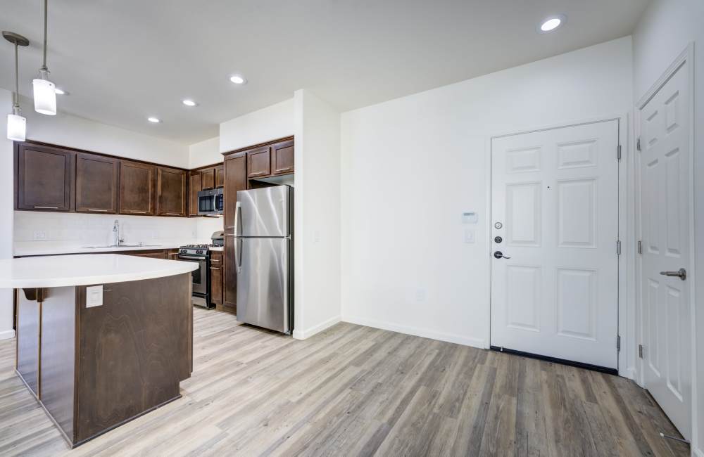 Kitchen with bar seating at Solterra in San Diego, California