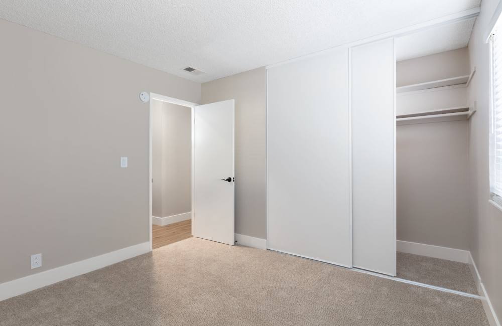 Spacious bedroom at Creekside Terrace in Castro Valley, California