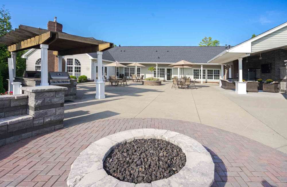 Outdoor firepit at Charleston Pines Apartment Homes in Florence, Kentucky