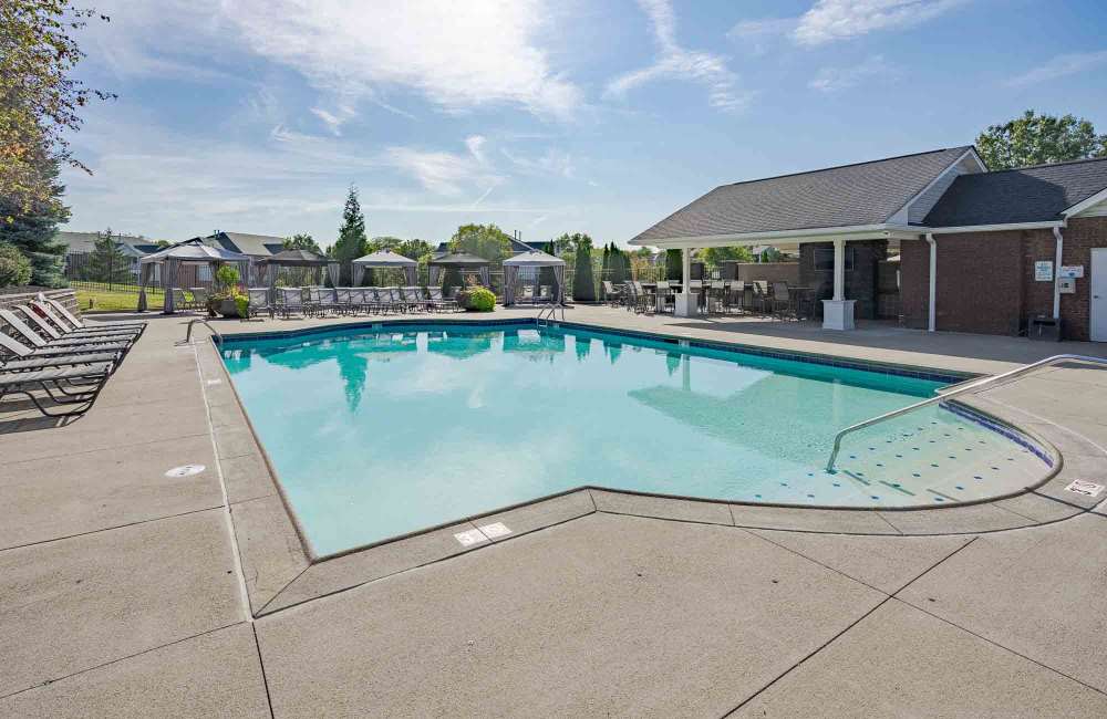 Sparkling pool at Charleston Pines Apartment Homes in Florence, Kentucky