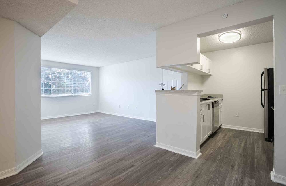 Kitchen area at Edge at Town Center in Jacksonville, Florida