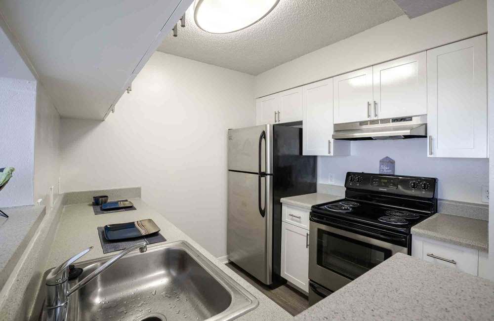 Kitchen at Edge at Town Center in Jacksonville, Florida