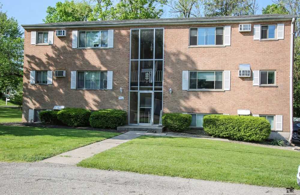 Resident scratching cat at Queen City Apartments in Cincinnati, Ohio