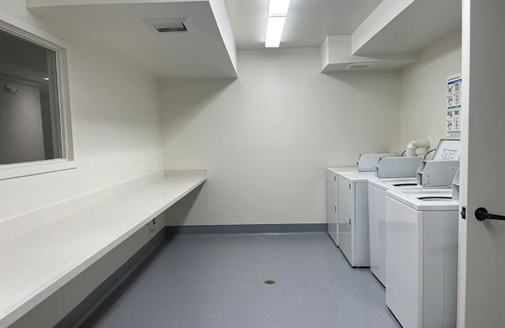 Laundry room at Kernwood Terrace in Los Angeles, California