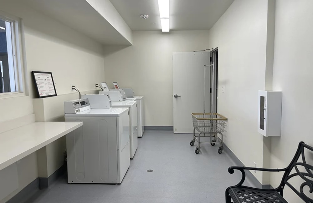 Laundry facility at Kernwood Terrace in Los Angeles, California