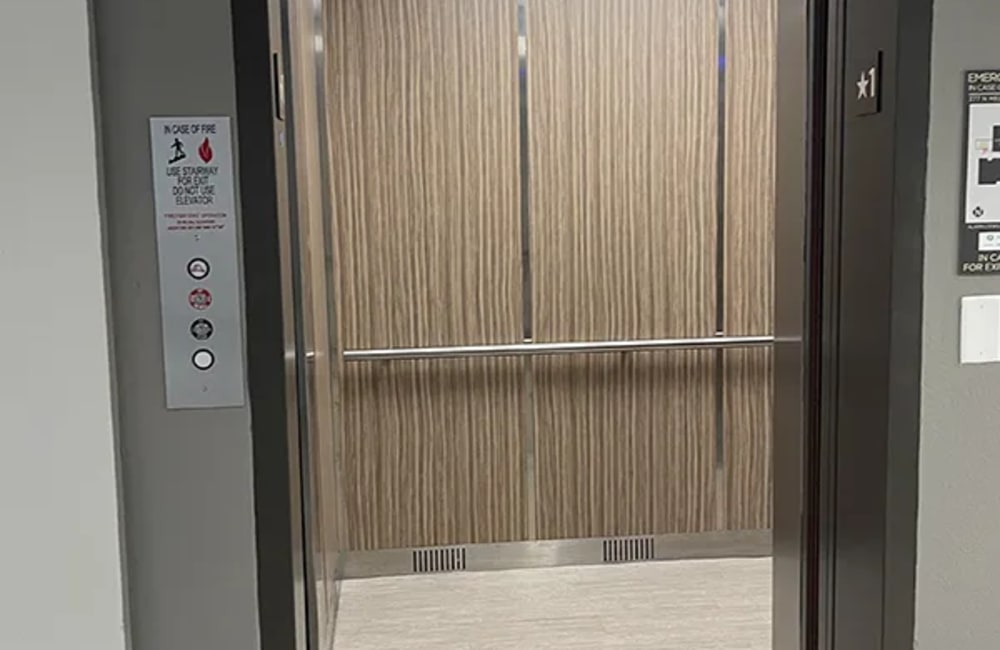 Elevator at Kernwood Terrace in Los Angeles, California