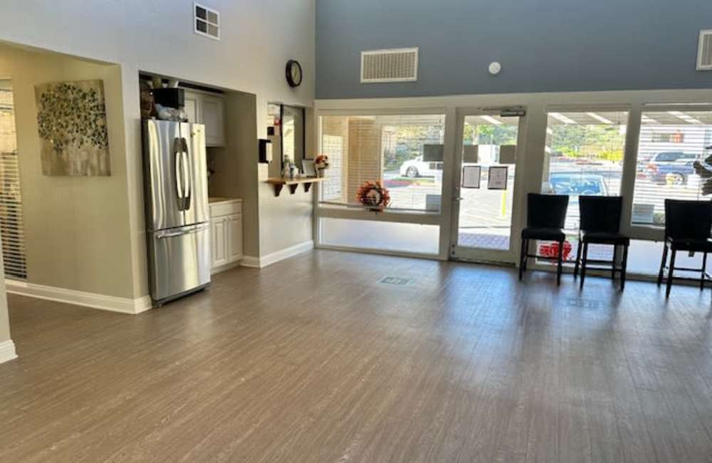 Spacious lobby area at Rancho Niguel Apartments in Laguna Hills, California
