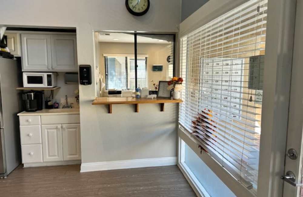 Leasing office area at Rancho Niguel Apartments in Laguna Hills, California