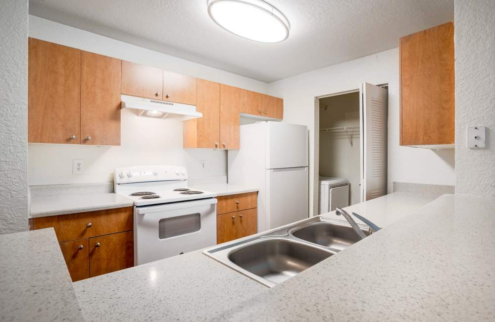Kitchen view 2 at Mission Pointe in Jacksonville, Florida