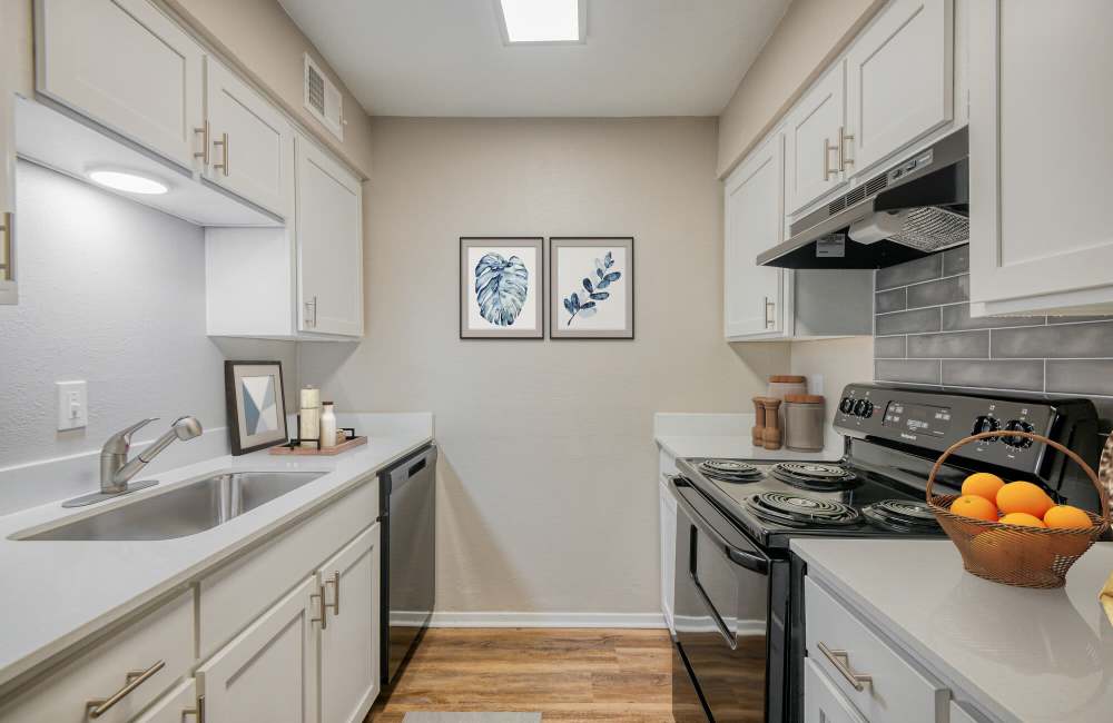 Upgraded kitchen at Lakeridge Heights in Dallas, Texas, 