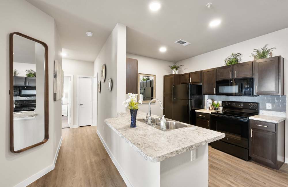 Modern kitchens at The Tennyson at Tomball in Tomball, Texas