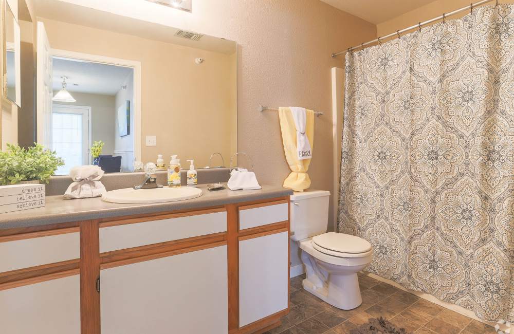 Bedroom area at Waterbrook Apartments in Lincoln, Nebraska 