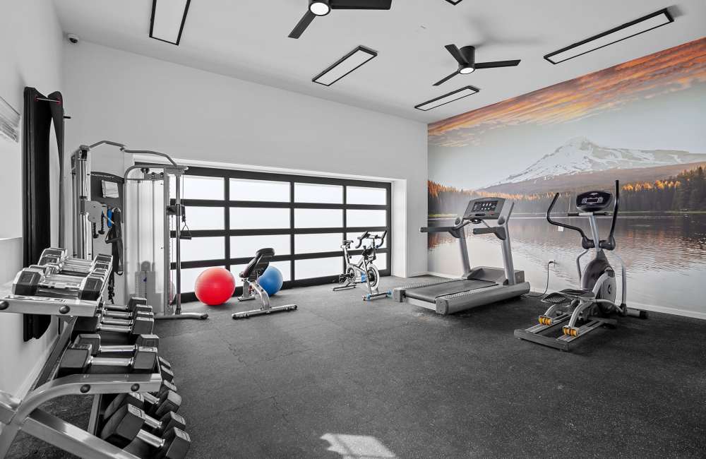 Fitness center at Creekview Crossing in Sherwood, Oregon