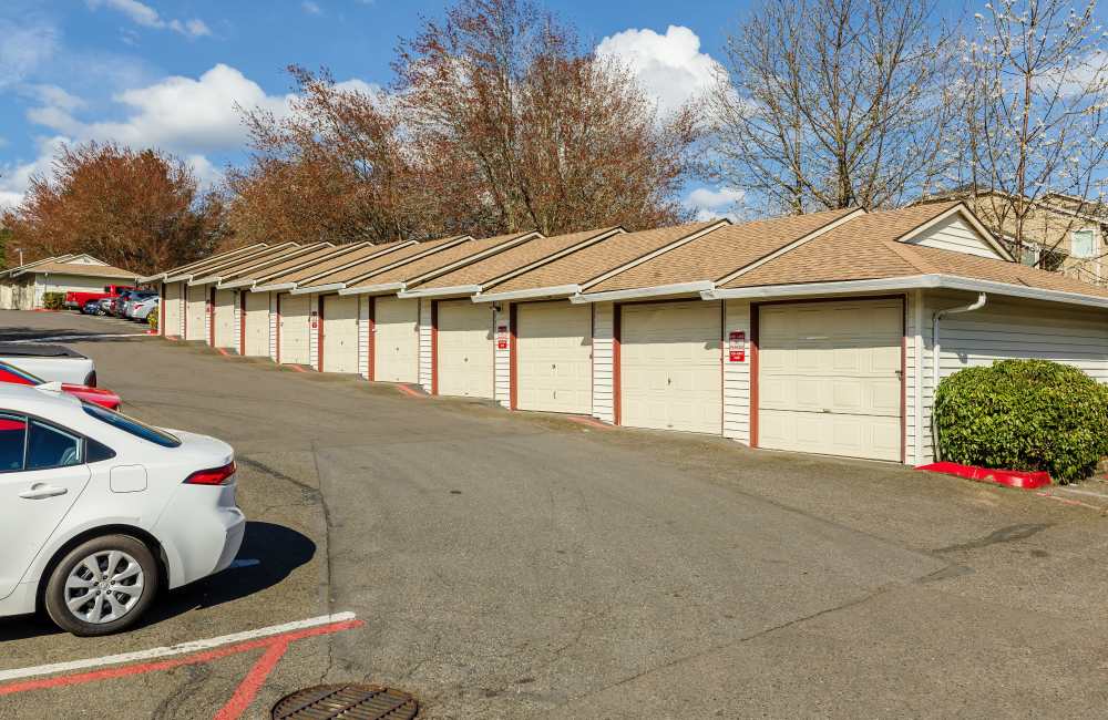 Garages at Heron Hills Apartment Homes in Gresham, Oregon