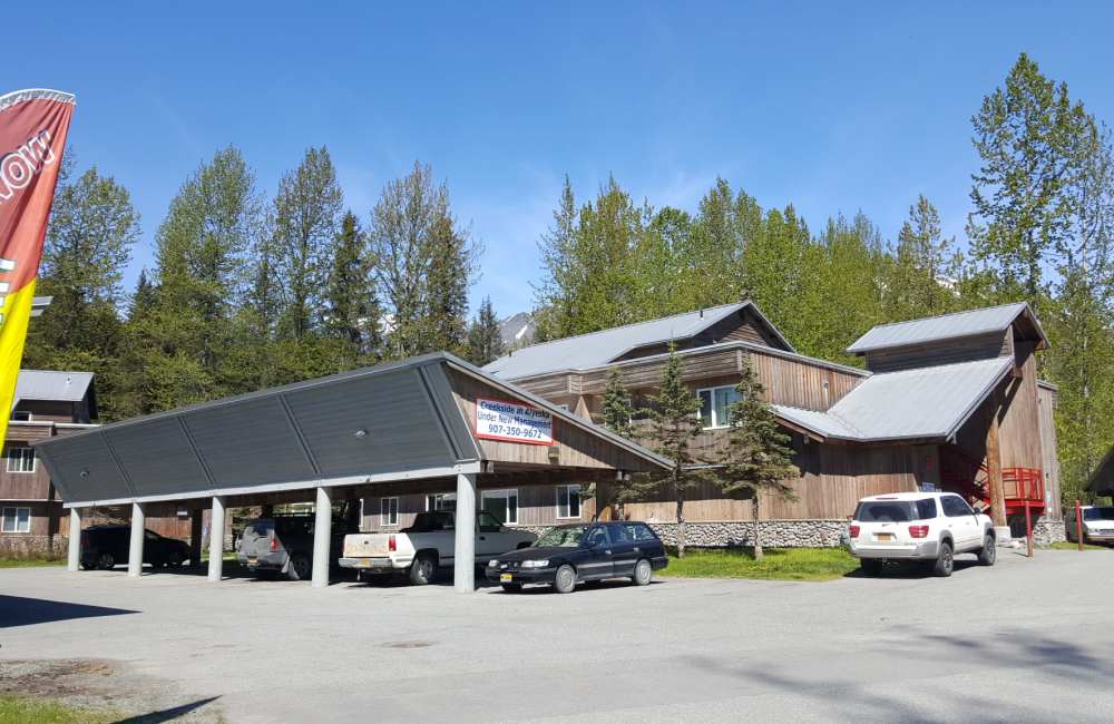Parking at Creekside at Alyeska in Girdwood, Alaska