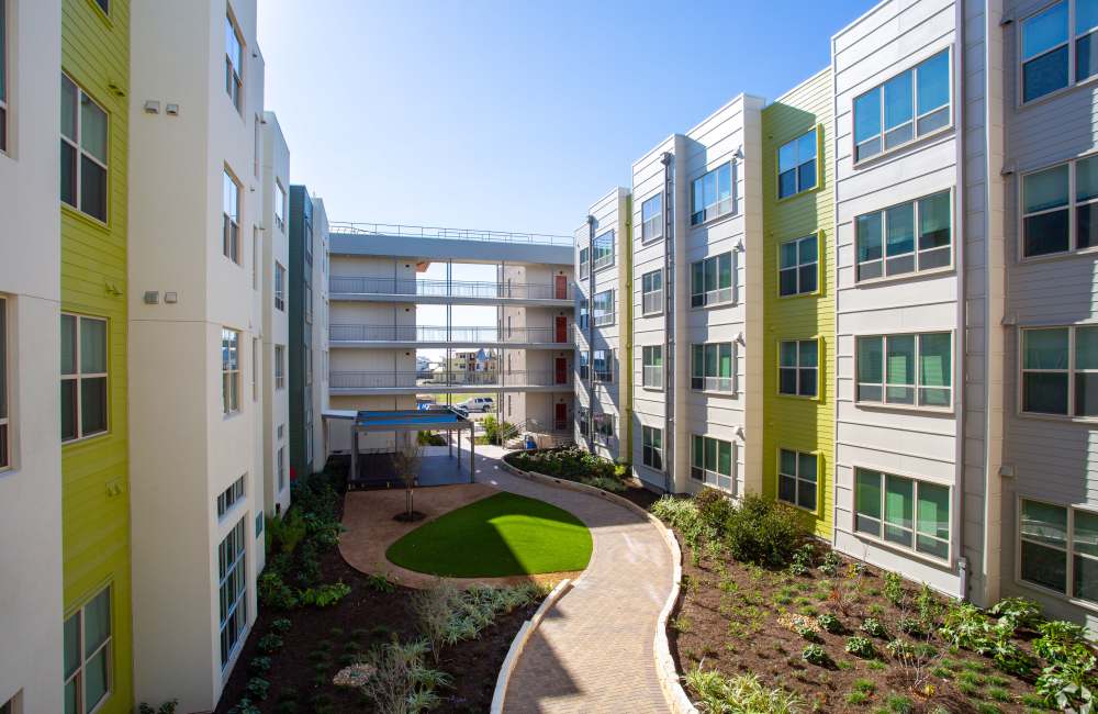 Courtyard at The Jordan at Mueller in Austin, Texas