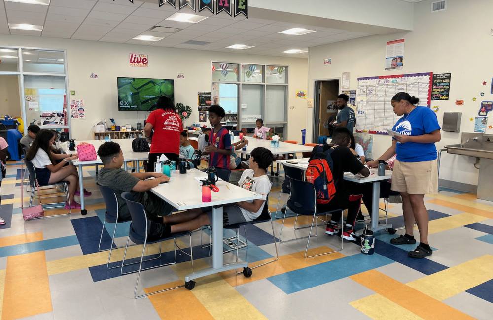 Learning center at The Jordan at Mueller in Austin, Texas