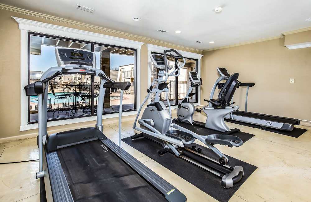 Firness center treadmills at Council Crossing in Bethany, Oklahoma