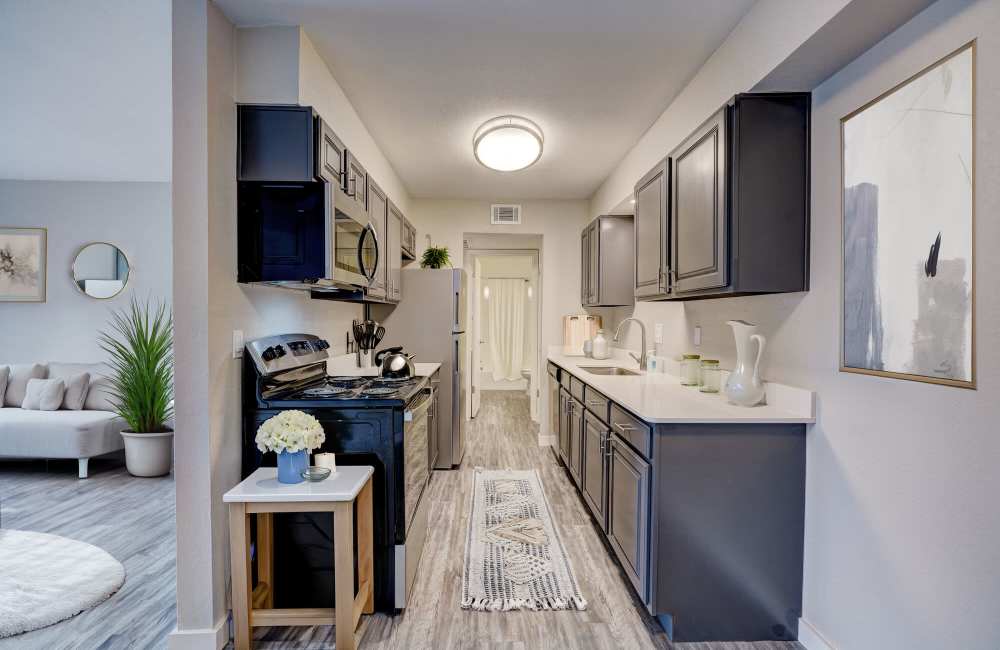 Kitchen with dome light at Council Crossing in Bethany, Oklahoma