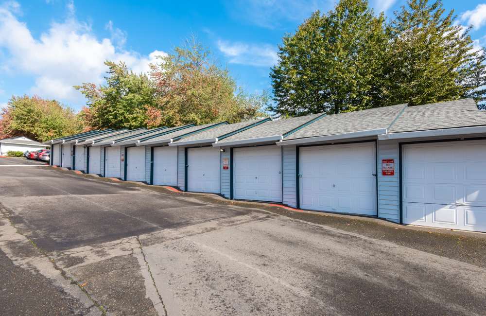 Private Garage parking in Heron Hills Apartment Homes in Gresham, Oregon