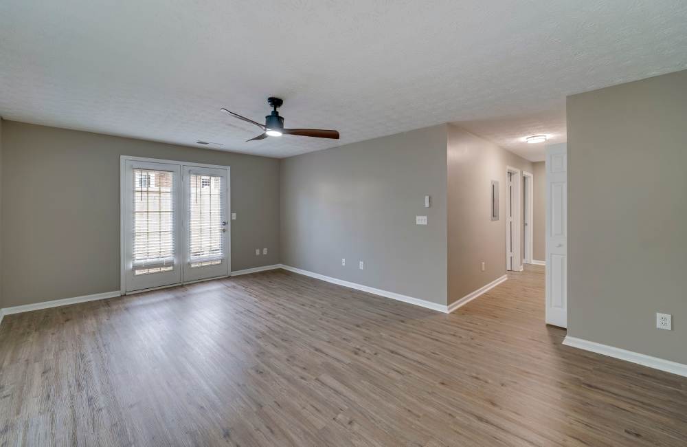 Spacious living room at The Avenue in Cartersville, Georgia