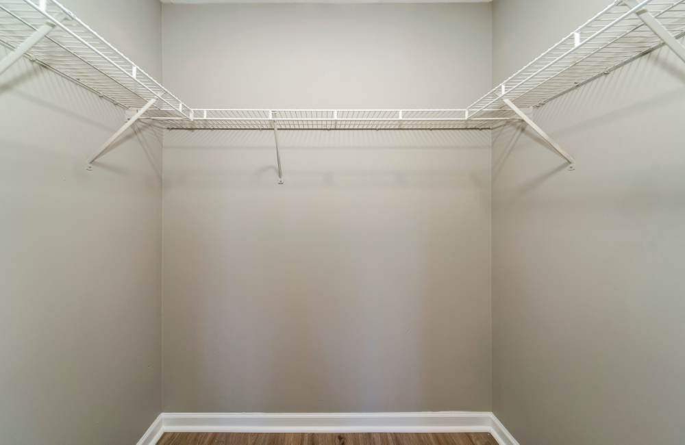 Walk-in closet at The Avenue in Cartersville, Georgia