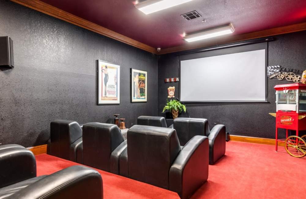 Private Theater at The Mansions at Riverside in Tulsa, Oklahoma