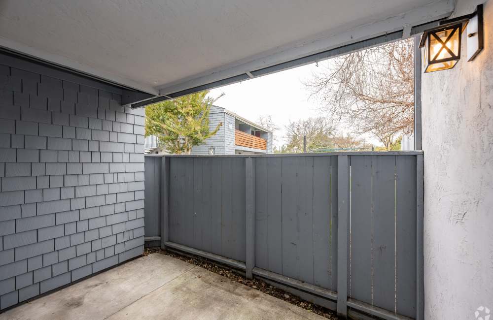 Private patio at Stony Brook in Santa Rosa, California