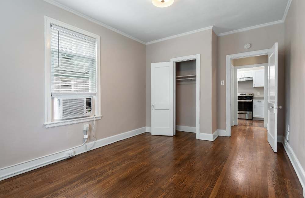 Spacious bedroom with walk-in closet at Stonewall Park in Memphis, Tennessee