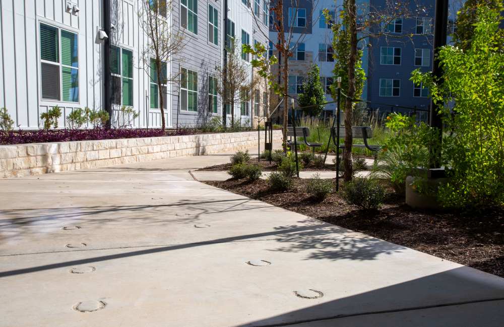 Kids playground  with slides at Norman Commons in , Texas