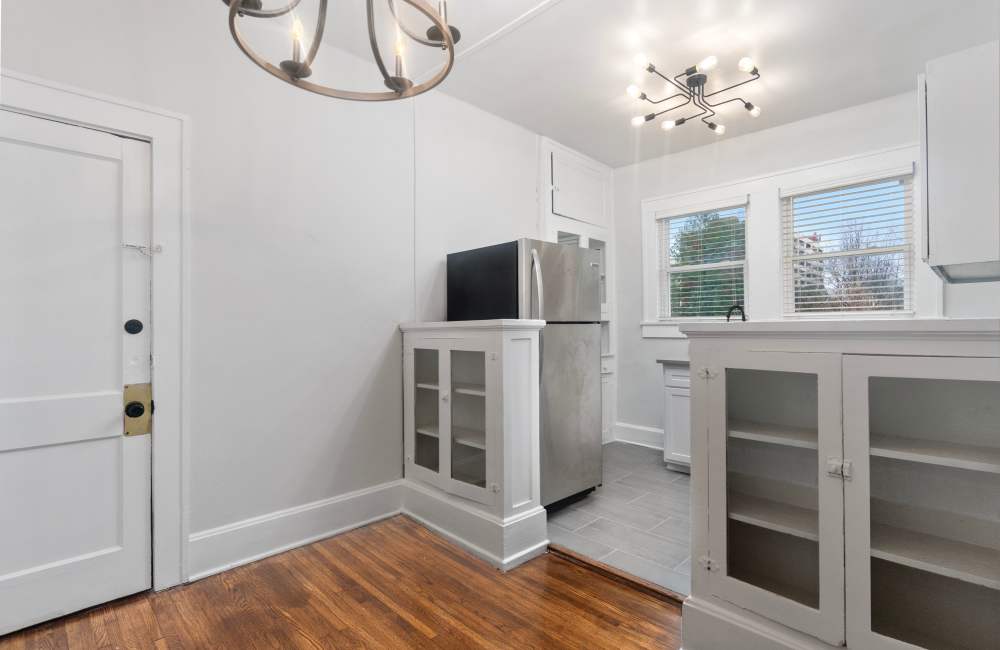 Dining area near kitchen at The Alma in Memphis, Tennessee