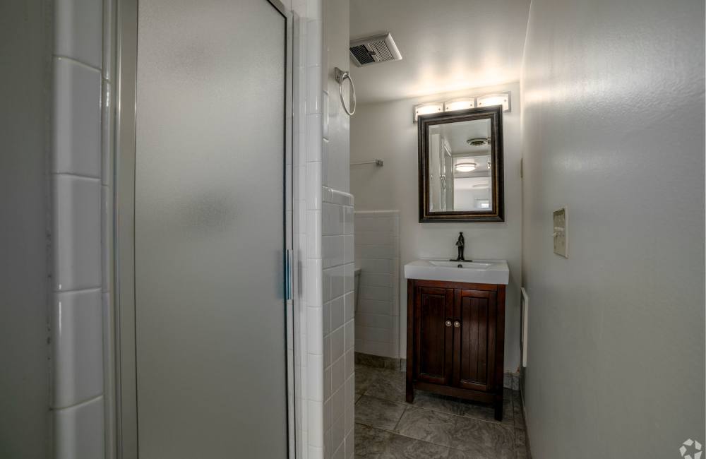 Bathroom at Cambridge Manor Apartments in Lansing, Michigan