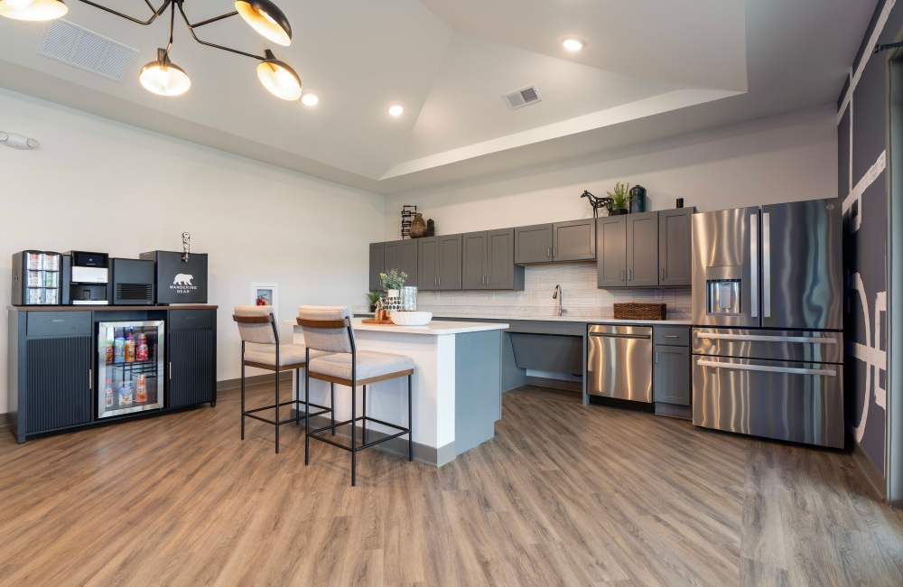Community clubhouse living area at Ashgrove Farms Townhomes in Nicholasville, Kentucky