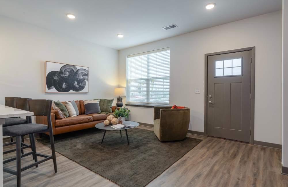 Open dining and kitchen area at Ashgrove Farms Townhomes in Nicholasville, Kentucky
