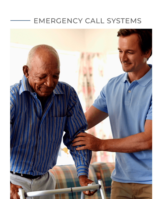 Caregiver helping resident with a walker at Plum Creek Place in Amarillo, Texas
