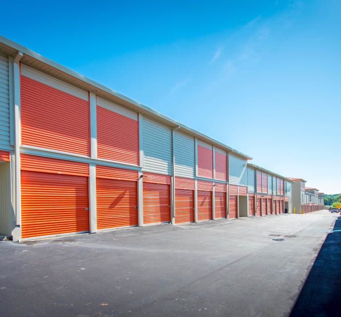 Outdoor storage units at Convenient Self Storage in Little Rock, Arkansas
