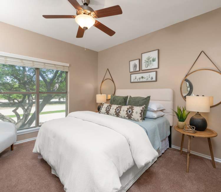 Bedroom at The Springs of Indian Creek in Carrollton, Texas