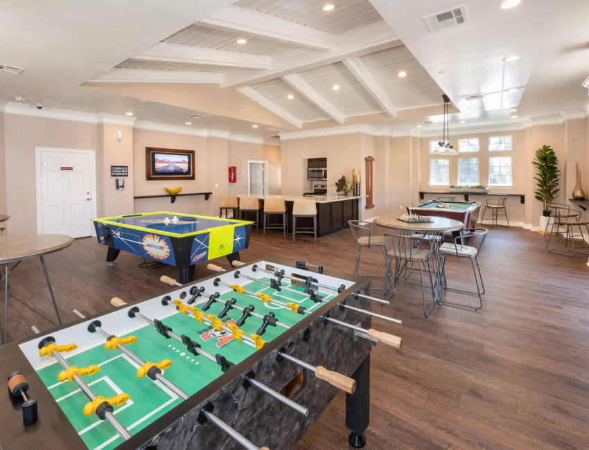 game room at Estates on Frankford