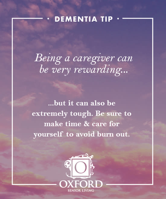 Dementia tip #1 for Riverside Oxford Memory Care in Ft. Worth, Texas