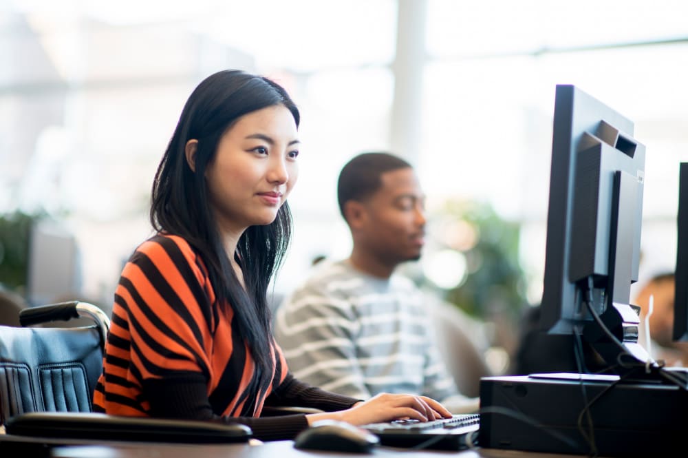 Residents using the private working space at Quill in Atlanta, Georgia