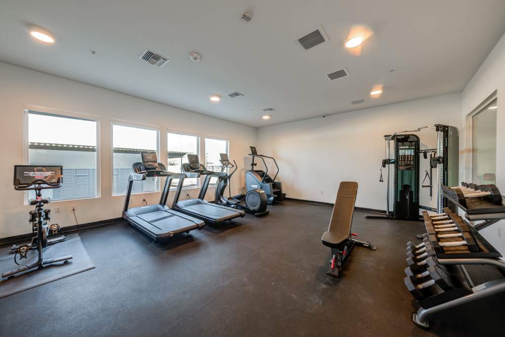 Fitness room at Salt River Flats.