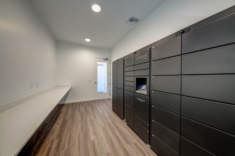 Package lockers at Salt River Flats.