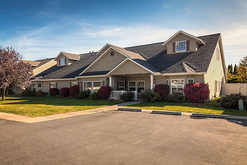 Parking spots at Pacifica Senior Living Coeur d'Alene in Coeur d'Alene, Idaho
