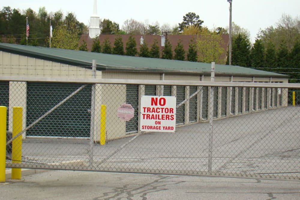 fully fenced at AAA Self Storage at N Main St in High Point, North Carolina