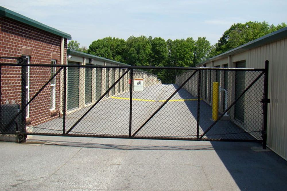 fenced in at AAA Self Storage at Willard Dairy Rd in High Point, North Carolina